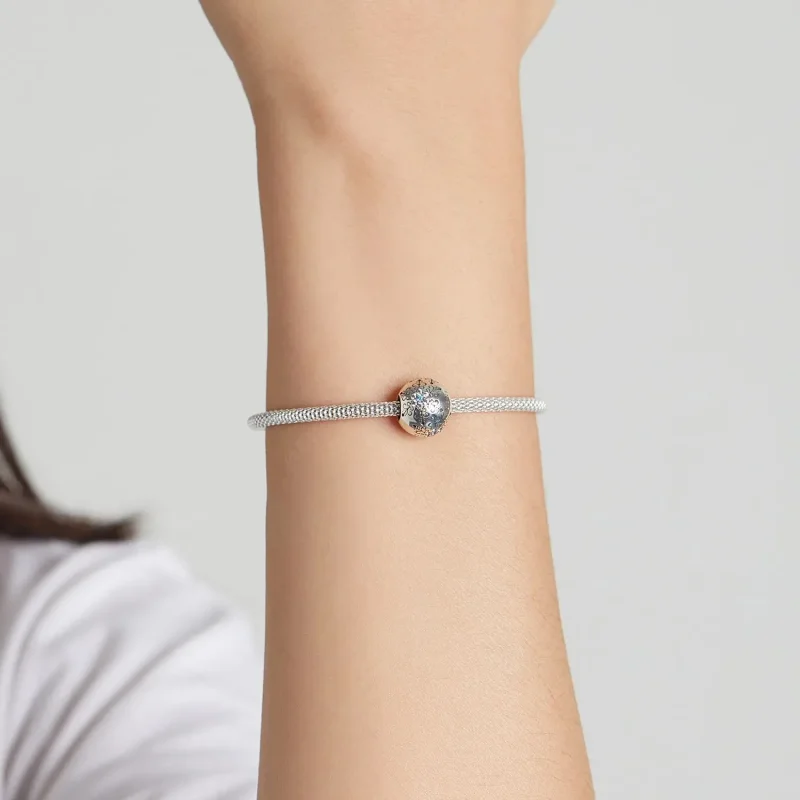 (zdjęcie do) Charms Typu Pandora Płatki śniegu - BSC513 - Wyświetl 5