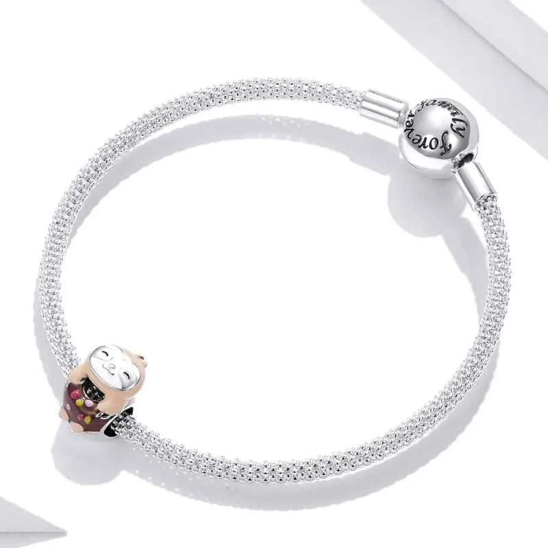 (zdjęcie do) Charms Typu Pandora Pączek Leniwca - SCC1881 - Wyświetl 3