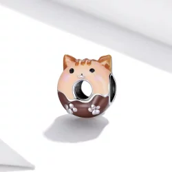 Charms Typu Pandora pączki kotków - SCC1877