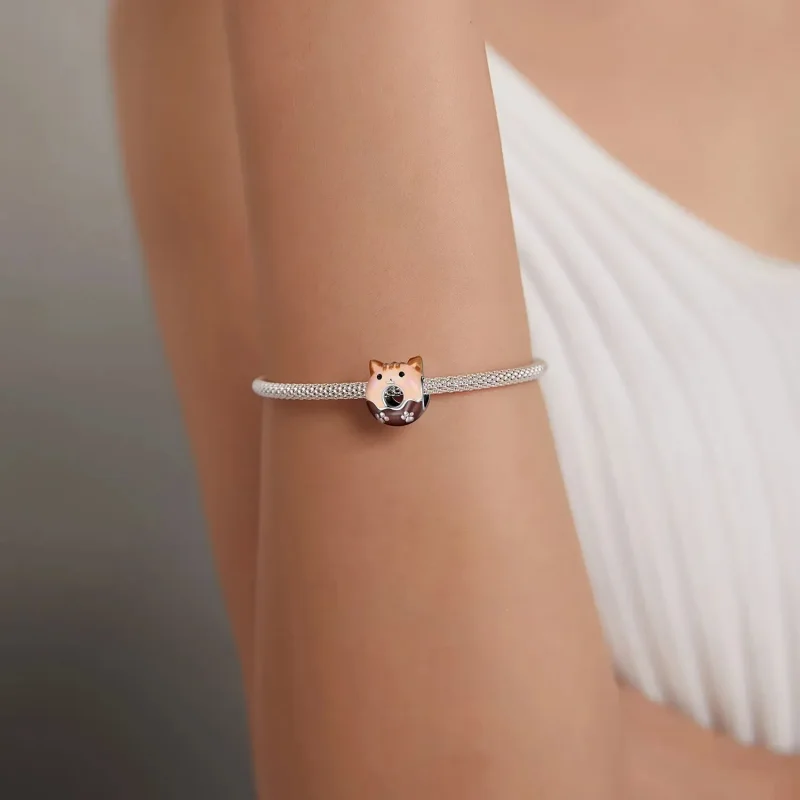 (zdjęcie do) Charms Typu Pandora pączki kotków - SCC1877 - Wyświetl 5
