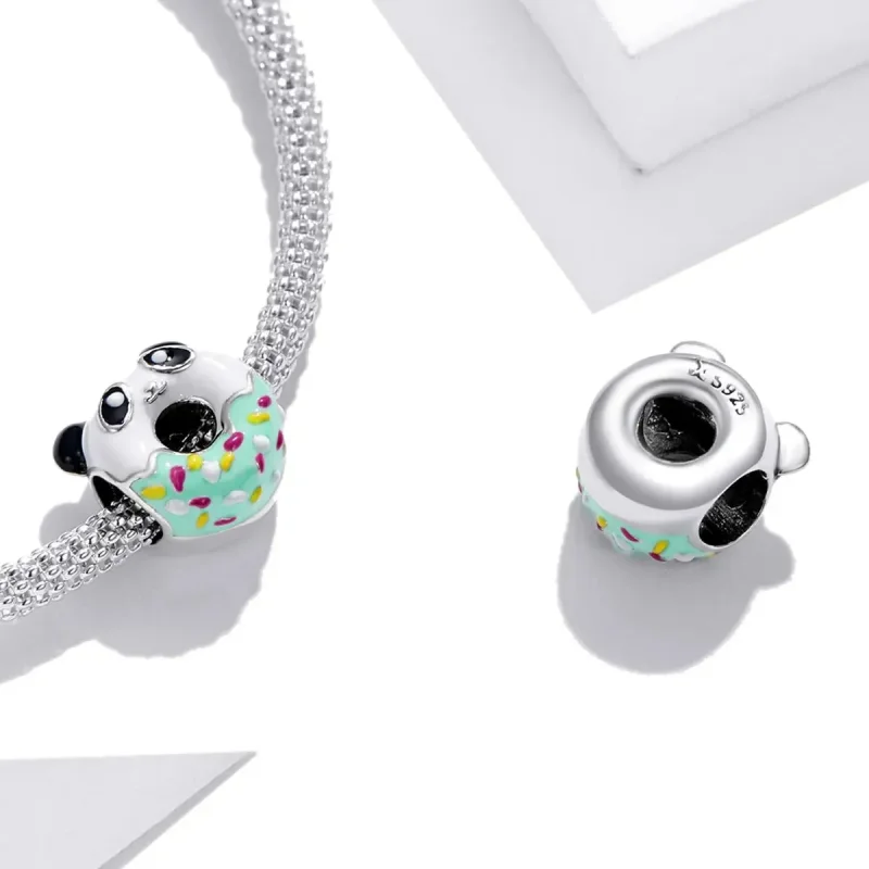 (zdjęcie do) Charms Typu Pandora Pączki Pandy - SCC1875 - Wyświetl 4