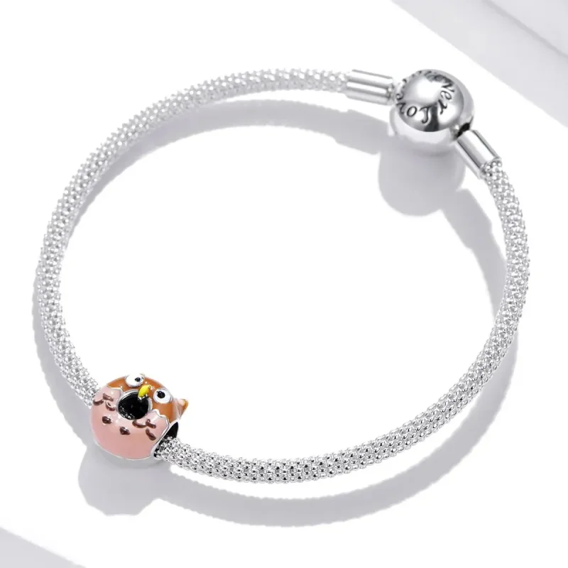 (zdjęcie do) Charms Typu Pandora Pączki Sowa - SCC1882 - Wyświetl 3
