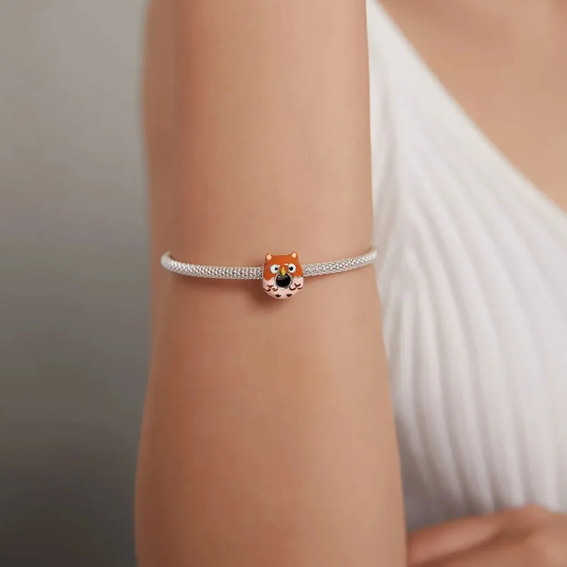 (zdjęcie do) Charms Typu Pandora Pączki Sowa - SCC1882 - Wyświetl 5