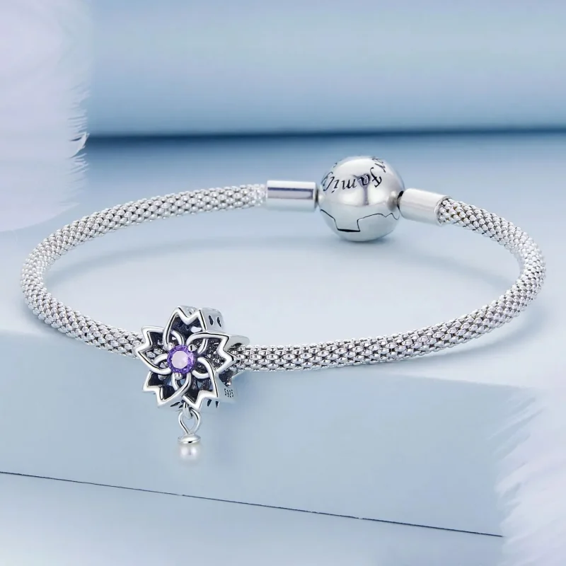 (zdjęcie do) Charms Typu Pandora Perłowy streamer - BSC637 - Wyświetl 3