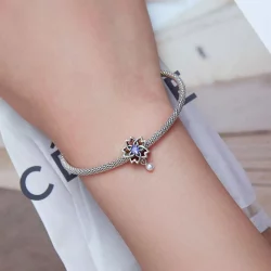 Charms Typu Pandora Perłowy streamer - BSC637