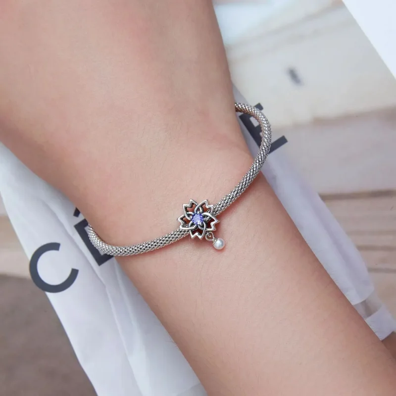 (zdjęcie do) Charms Typu Pandora Perłowy streamer - BSC637 - Wyświetl 4