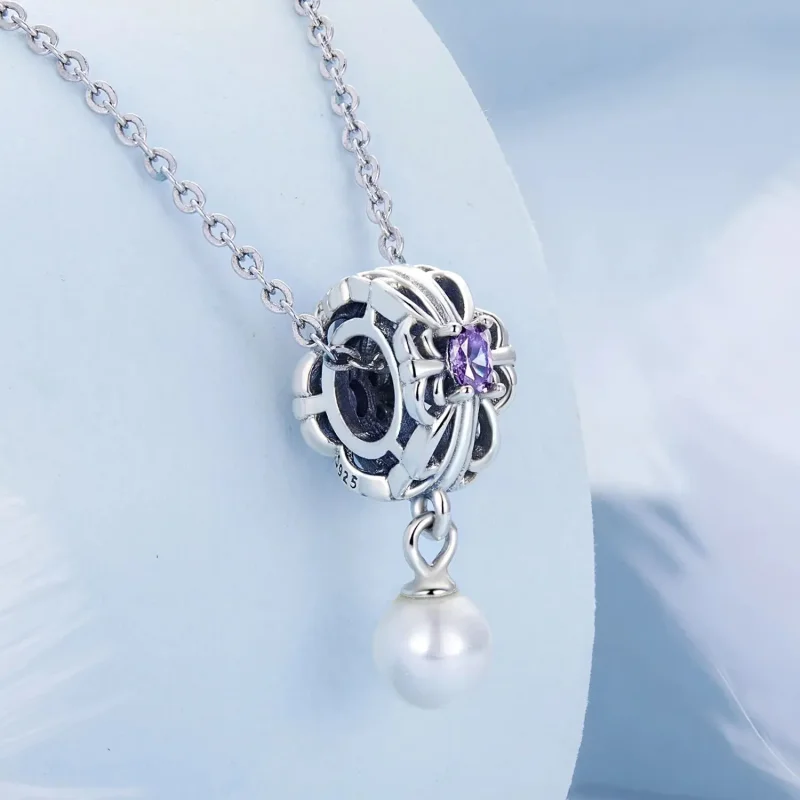 (zdjęcie do) Charms Typu Pandora Perłowy streamer - BSC638 - Wyświetl 2