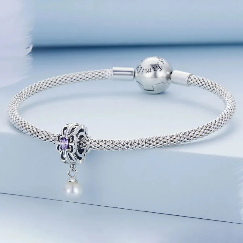 (zdjęcie do) Charms Typu Pandora Perłowy streamer - BSC638 - Wyświetl 3