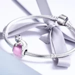Charms Typu Pandora Śpiący kot - SCC447