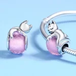 Charms Typu Pandora Śpiący kot - SCC447