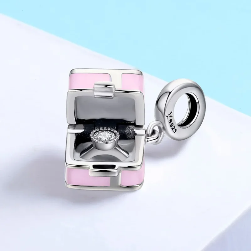 (zdjęcie do) Charms Typu Pandora Pierścień małżeństwa - SCC549 - Wyświetl 3