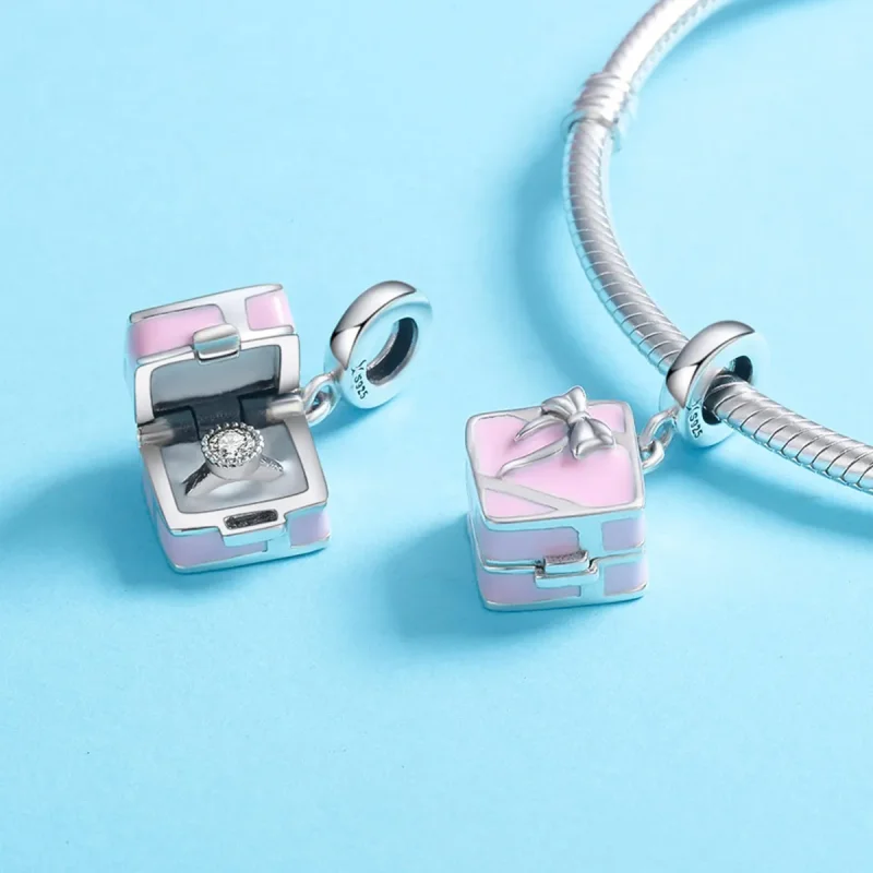 (zdjęcie do) Charms Typu Pandora Pierścień małżeństwa - SCC549 - Wyświetl 5