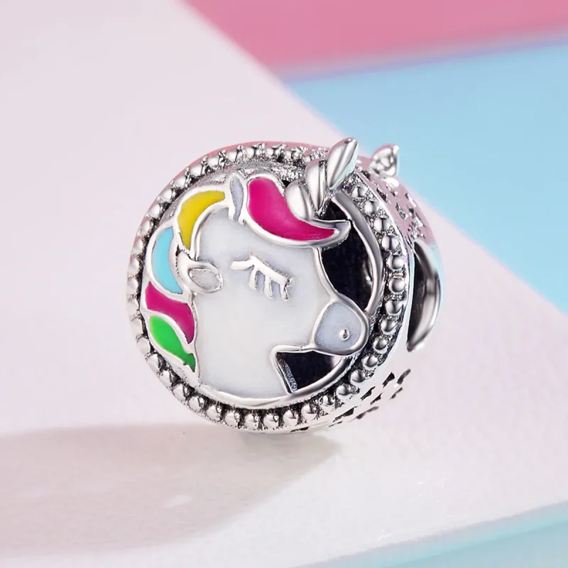 (zdjęcie do) Charms Typu Pandora Piękny Jednorożec - SCC362 - Wyświetl 3