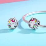 Charms Typu Pandora Piękny Jednorożec - SCC362