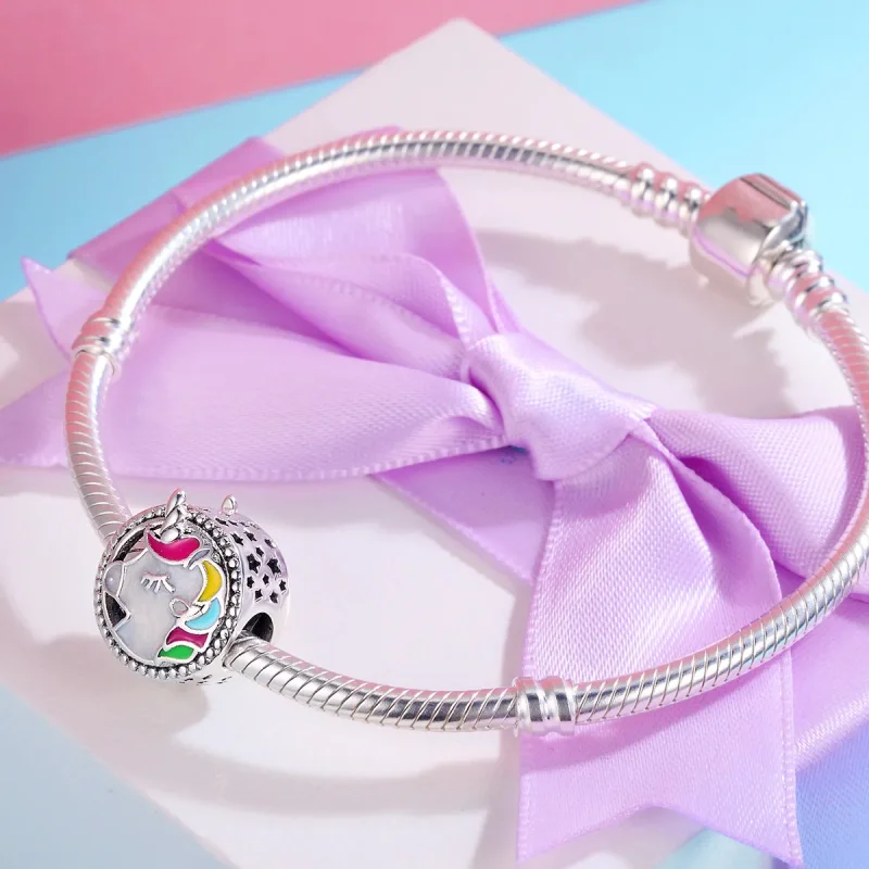 (zdjęcie do) Charms Typu Pandora Piękny Jednorożec - SCC362 - Wyświetl 5