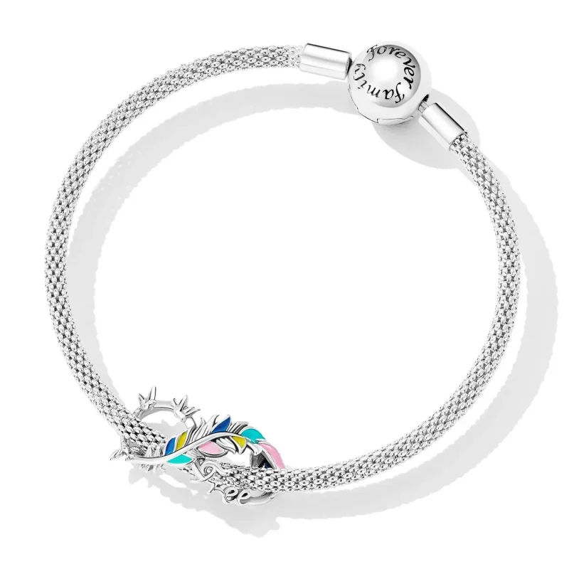 (zdjęcie do) Charms Typu Pandora Piórkowy symbol nieskończoności - SCC2322 - Wyświetl 5