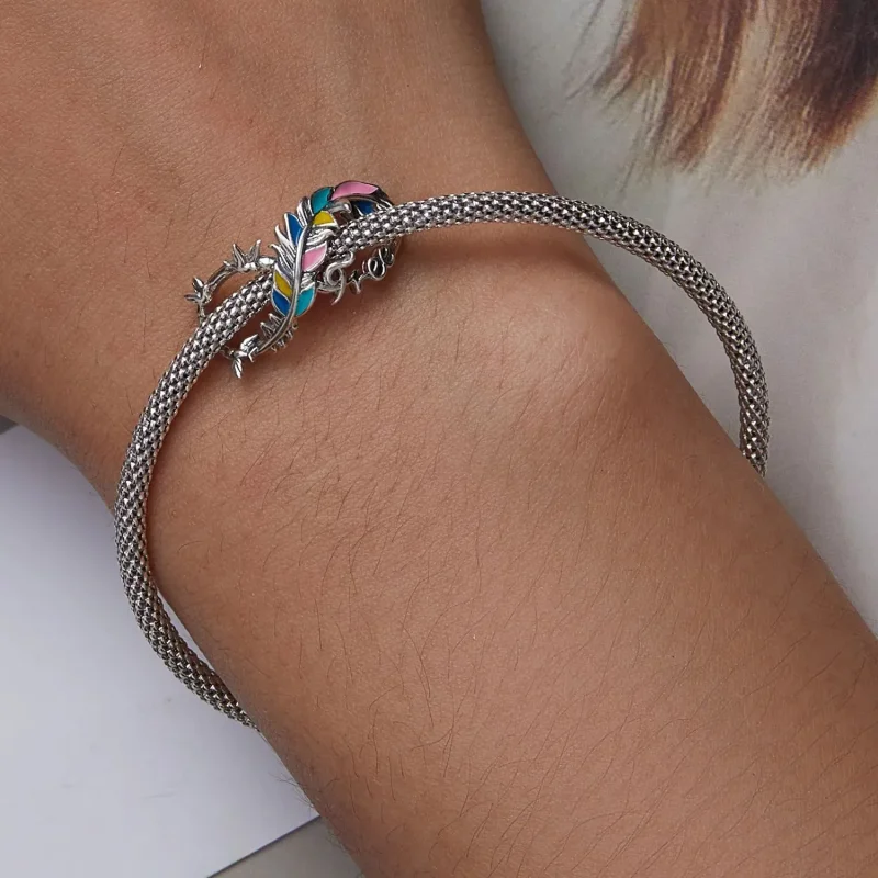 (zdjęcie do) Charms Typu Pandora Piórkowy symbol nieskończoności - SCC2322 - Wyświetl 6