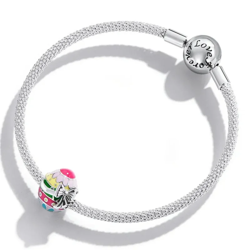 (zdjęcie do) Charms Typu Pandora Pisanka z kokardą - SCC2119 - Wyświetl 3