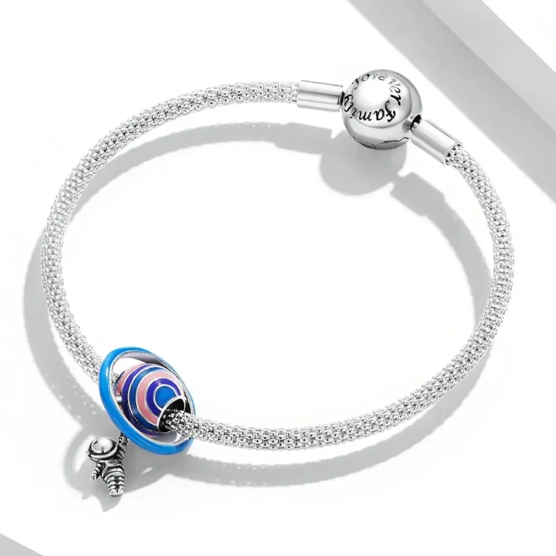 (zdjęcie do) Charms Typu Pandora Planeta Astronauta - SCC2095 - Wyświetl 3
