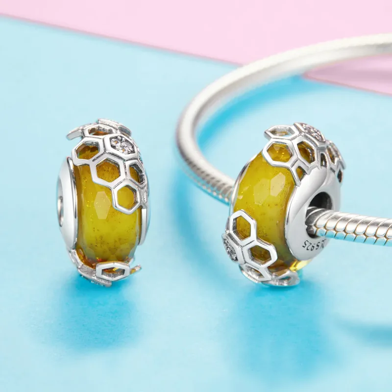 (zdjęcie do) Charms Typu Pandora Plaster miodu - SCC1073 - Wyświetl 3