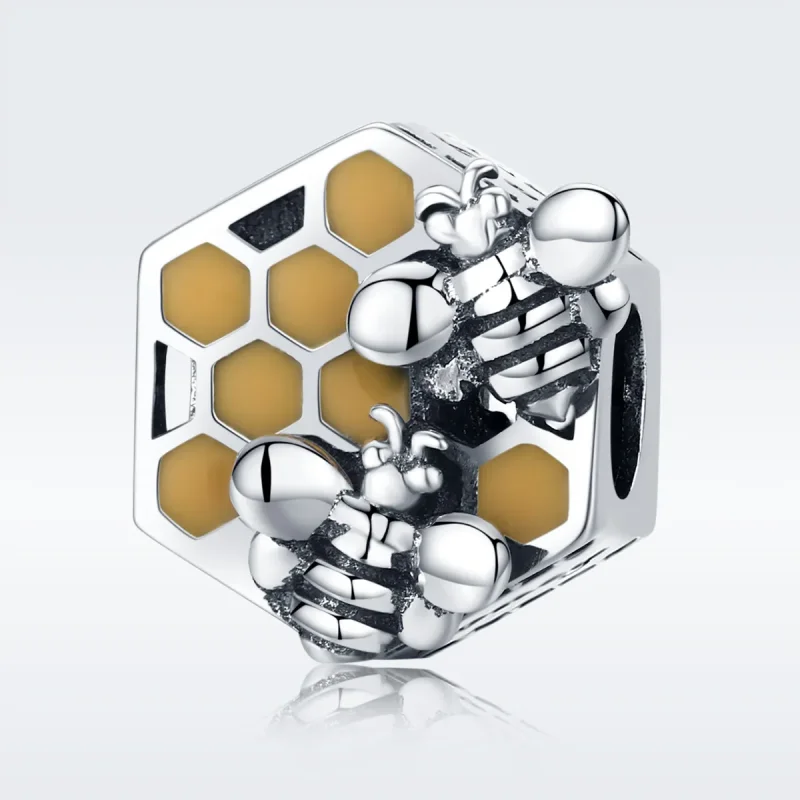 (zdjęcie do) Charms Typu Pandora plaster miodu - SCC500 - Wyświetl 2
