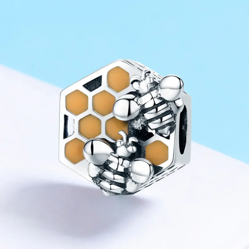 (zdjęcie do) Charms Typu Pandora plaster miodu - SCC500 - Wyświetl 3