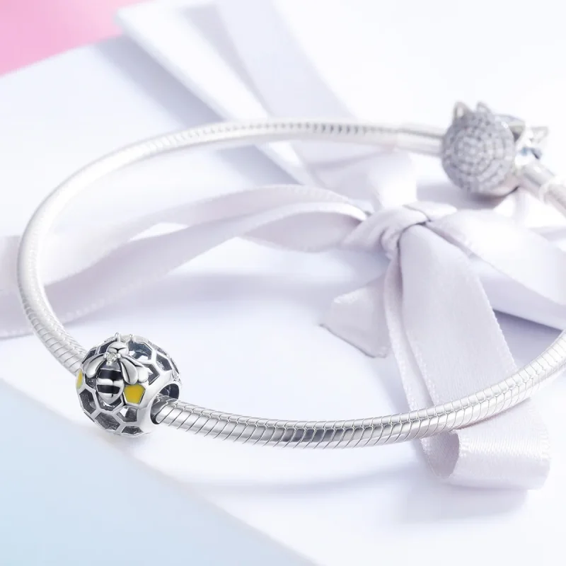 (zdjęcie do) Charms Typu Pandora plaster miodu - SCC779 - Wyświetl 3