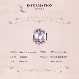 Charms Typu Pandora Pocałunek od mamy - BSC225