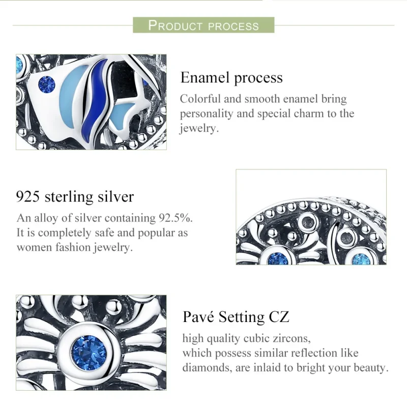(zdjęcie do) Charms Typu Pandora Podwodny świat Ocean Life - SCC763 - Wyświetl 7
