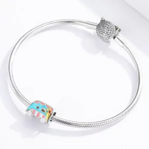 Charms Typu Pandora Pojazd z lodami - BSC163