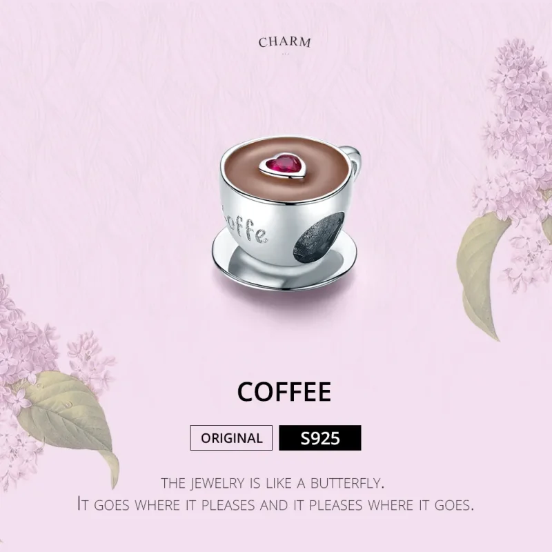 (zdjęcie do) Charms Typu Pandora Popołudniowa kawa - SCC1286 - Wyświetl 2