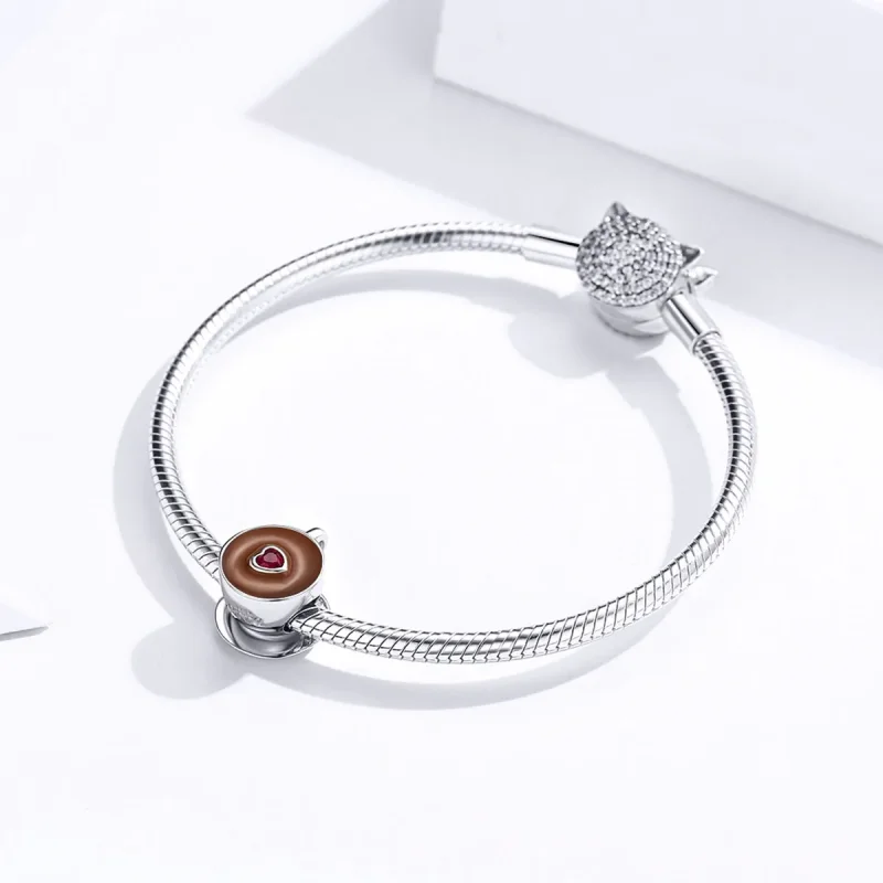 (zdjęcie do) Charms Typu Pandora Popołudniowa kawa - SCC1286 - Wyświetl 4