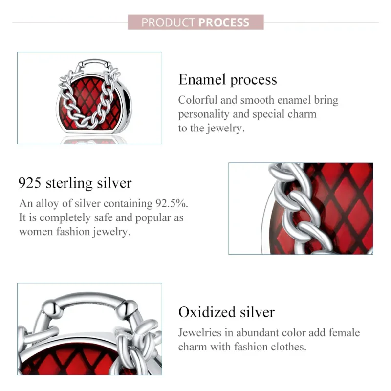 (zdjęcie do) Charms Typu Pandora Portmonetka - BSC345 - Wyświetl 7