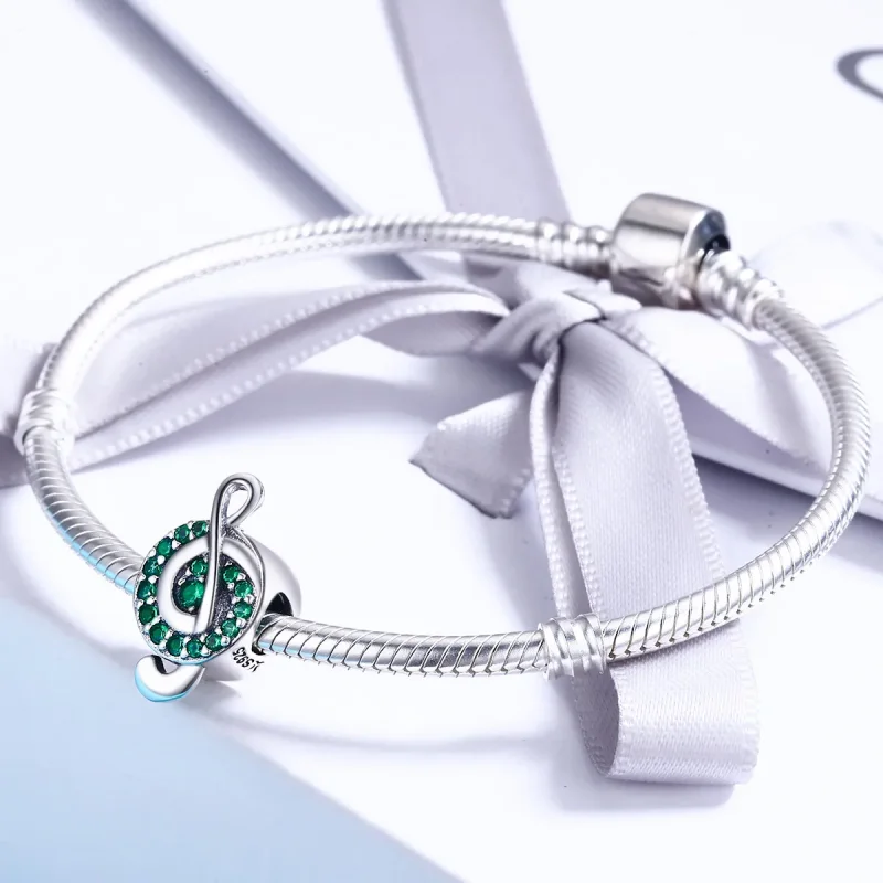 (zdjęcie do) Charms Typu Pandora Potrójny klucz wiolinowy - SCC450 - Wyświetl 4