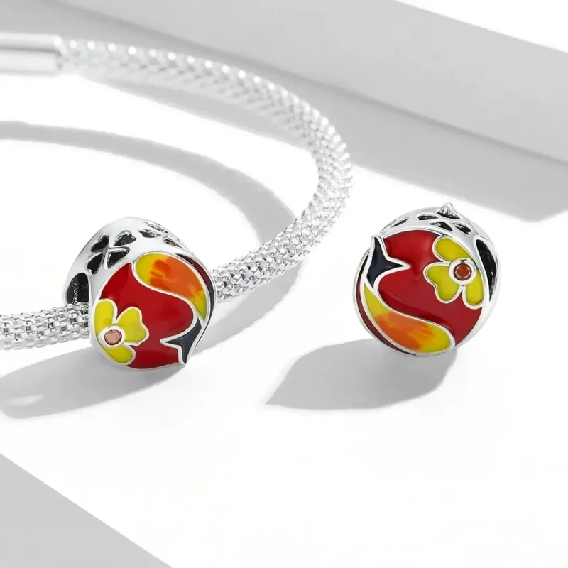 (zdjęcie do) Charms Typu Pandora Powodzenia Koi - SCC2066 - Wyświetl 4