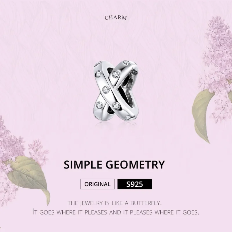 (zdjęcie do) Charms Typu Pandora Prosta geometria - SCC1515 - Wyświetl 6