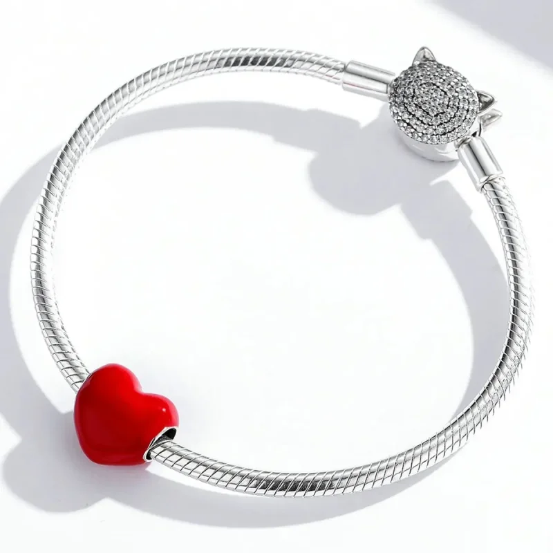 (zdjęcie do) Charms Typu Pandora Prosta miłość - SCC1986-RD - Wyświetl 3