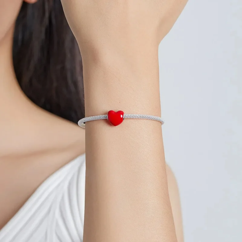 (zdjęcie do) Charms Typu Pandora Prosta miłość - SCC1986-RD - Wyświetl 5