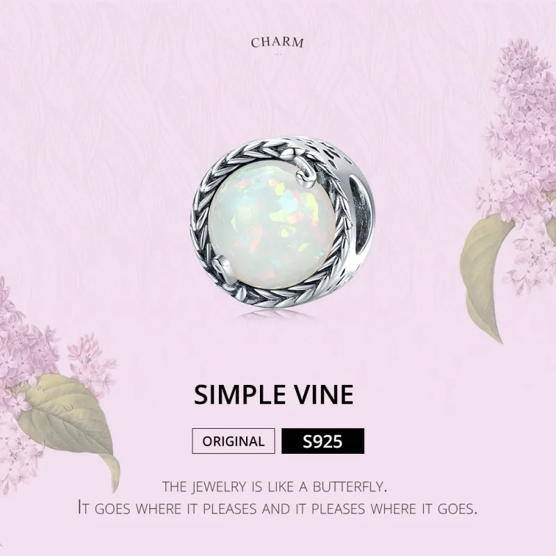 (zdjęcie do) Charms Typu Pandora Prosta winorośl - SCC1576 - Wyświetl 6