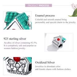 Charms Typu Pandora Przytulny domek - SCC1518