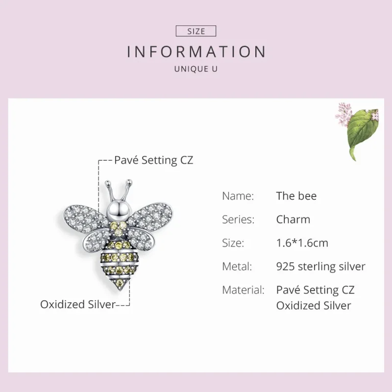 (zdjęcie do) Charms Typu Pandora pszczoła - SCC1194 - Wyświetl 3