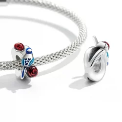 Charms Typu Pandora Ptaki i kwiaty - Przebudzenie owadów - SCC2192