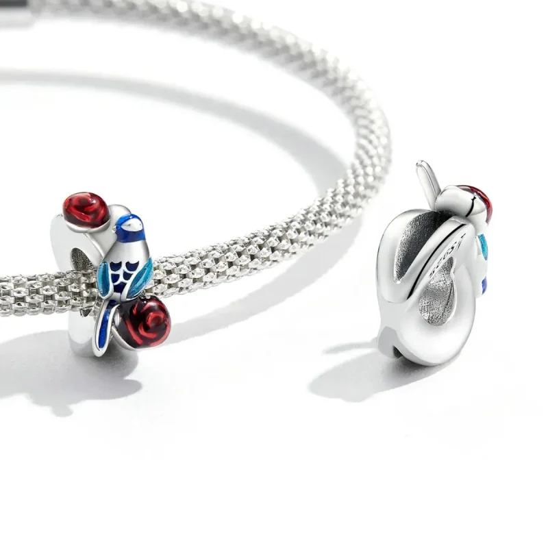 (zdjęcie do) Charms Typu Pandora Ptaki i kwiaty - Przebudzenie owadów - SCC2192 - Wyświetl 3