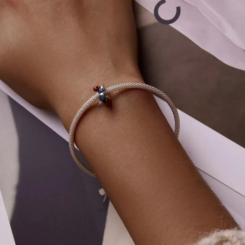 (zdjęcie do) Charms Typu Pandora Ptaki i kwiaty - Przebudzenie owadów - SCC2192 - Wyświetl 5