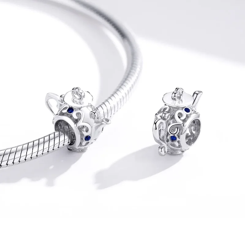 (zdjęcie do) Charms Typu Pandora Pusty czajniczek - BSC274 - Wyświetl 4