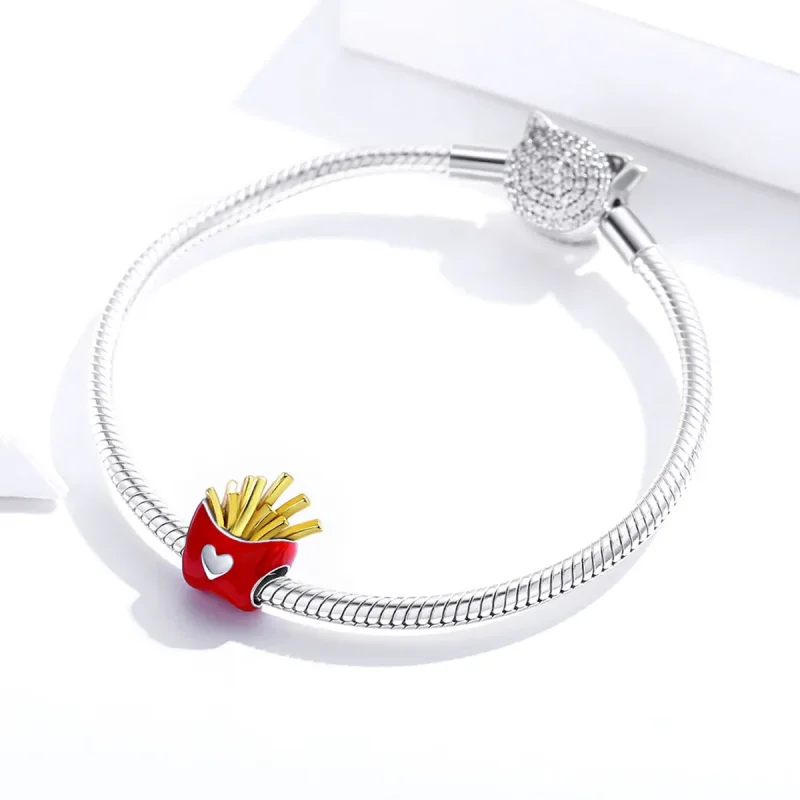 (zdjęcie do) Charms Typu Pandora Pyszne Frytki - SCC1606 - Wyświetl 3