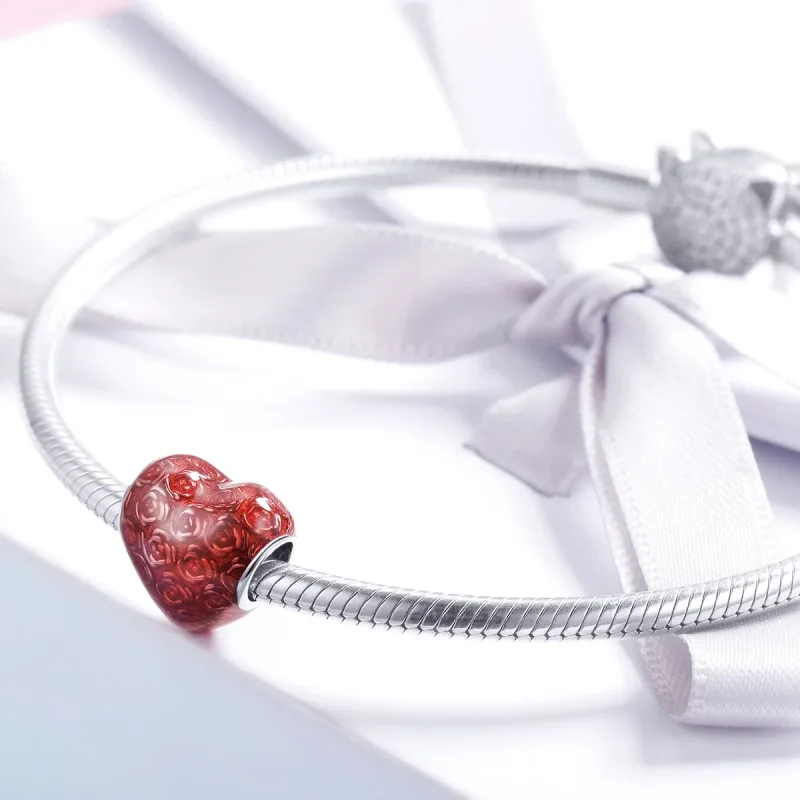 (zdjęcie do) Charms Typu Pandora Różane serce - SCC1064 - Wyświetl 3