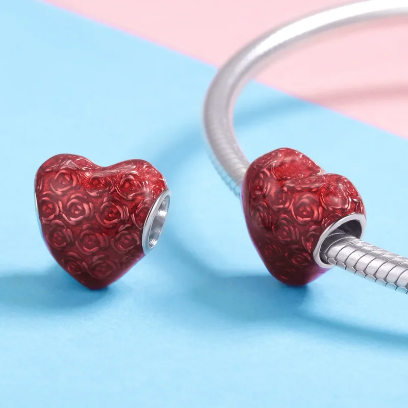 (zdjęcie do) Charms Typu Pandora Różane serce - SCC1064 - Wyświetl 4