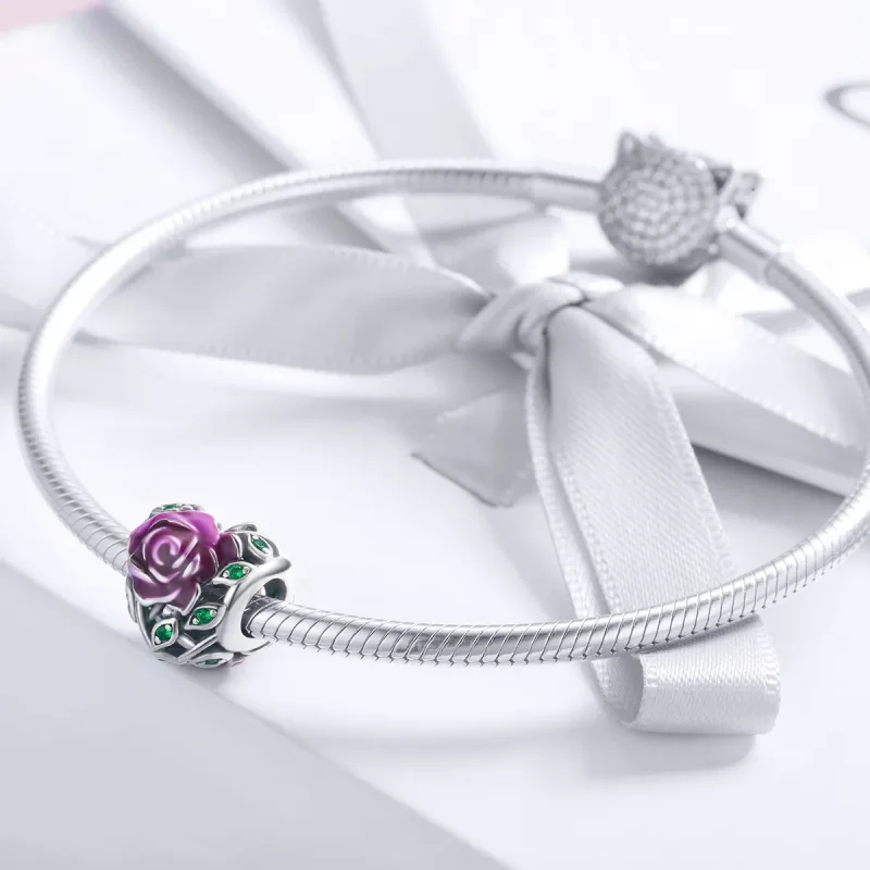 (zdjęcie do) Charms Typu Pandora Różane serce - SCC927 - Wyświetl 3