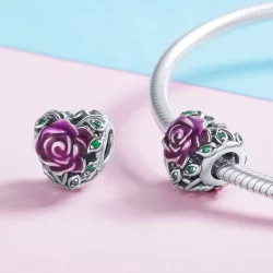 Charms Typu Pandora Różane serce - SCC927